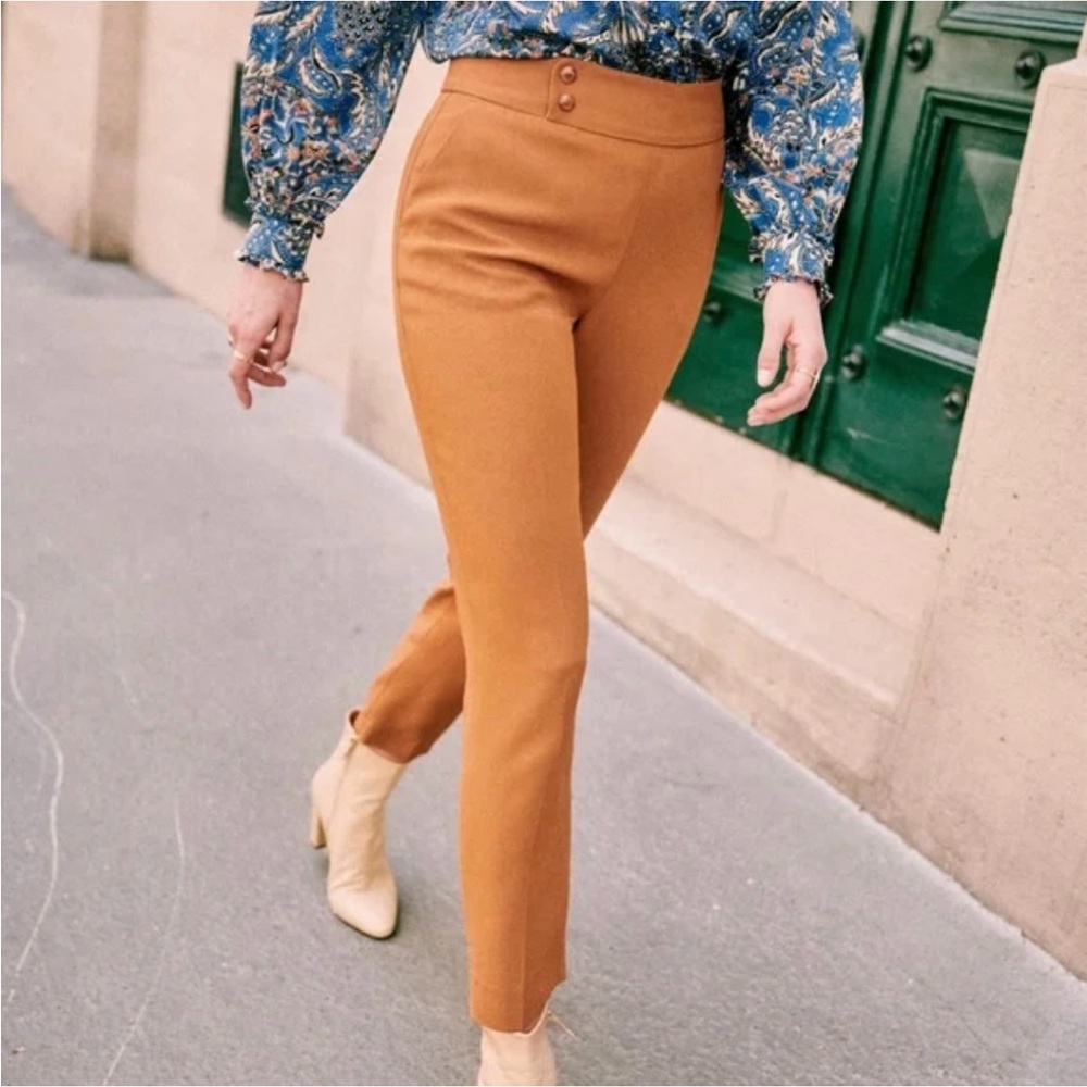 Sezane Georges Tan Ankle Pant